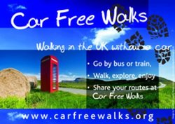 Car Free Walks A4 landscape poster